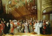 George Hayter Christening of the Prince of Wales in St.George's Chapel oil painting reproduction